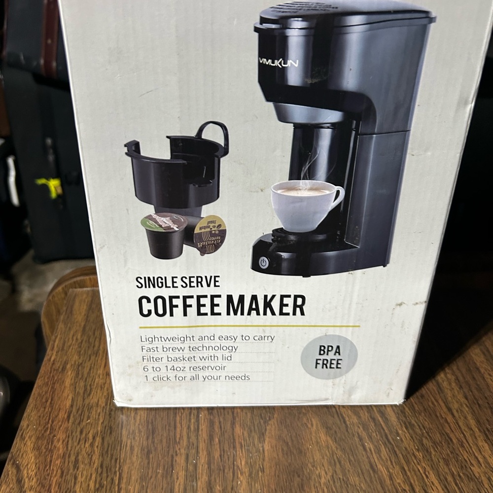 Black Single Serve Coffee Maker